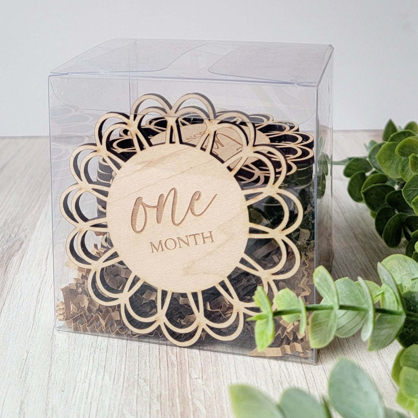 Baby Milestones- Open Scallop Design