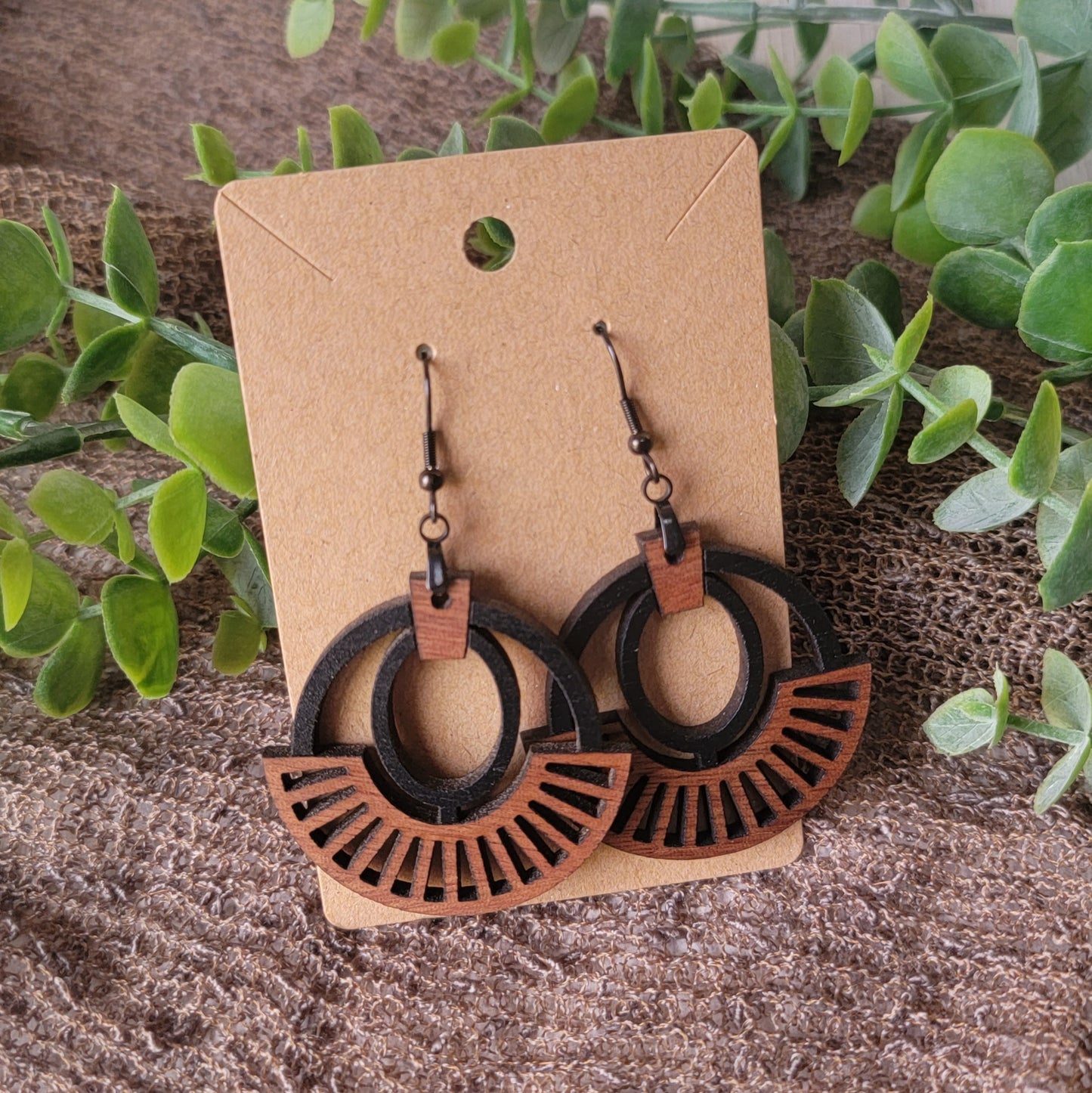 Kristen- Wooden Earring