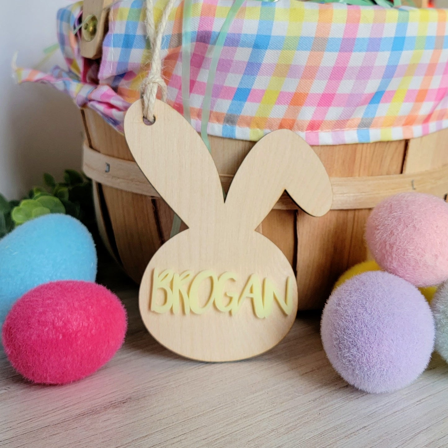 Easter Bunny Basket Tag