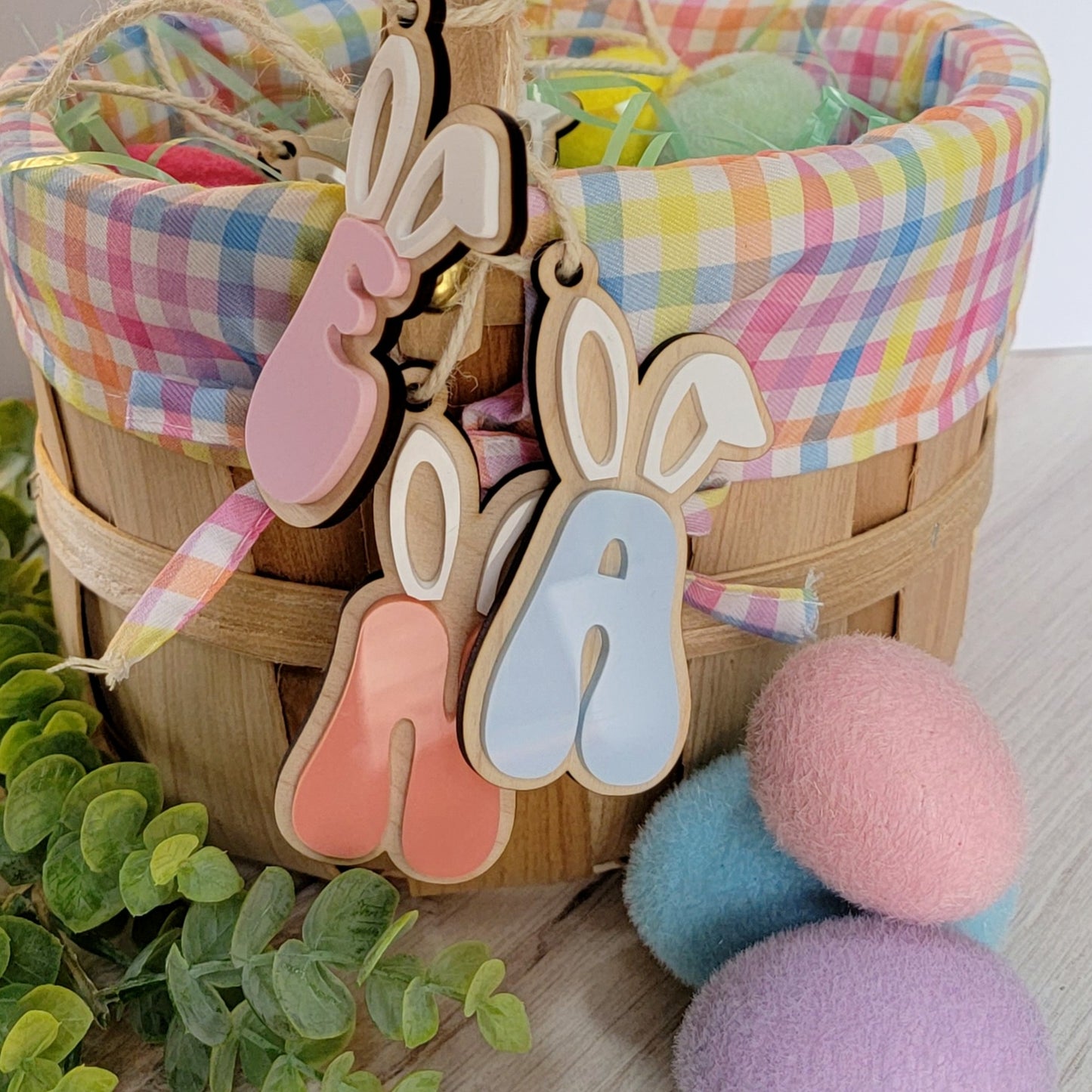 Initial Easter Basket Tag