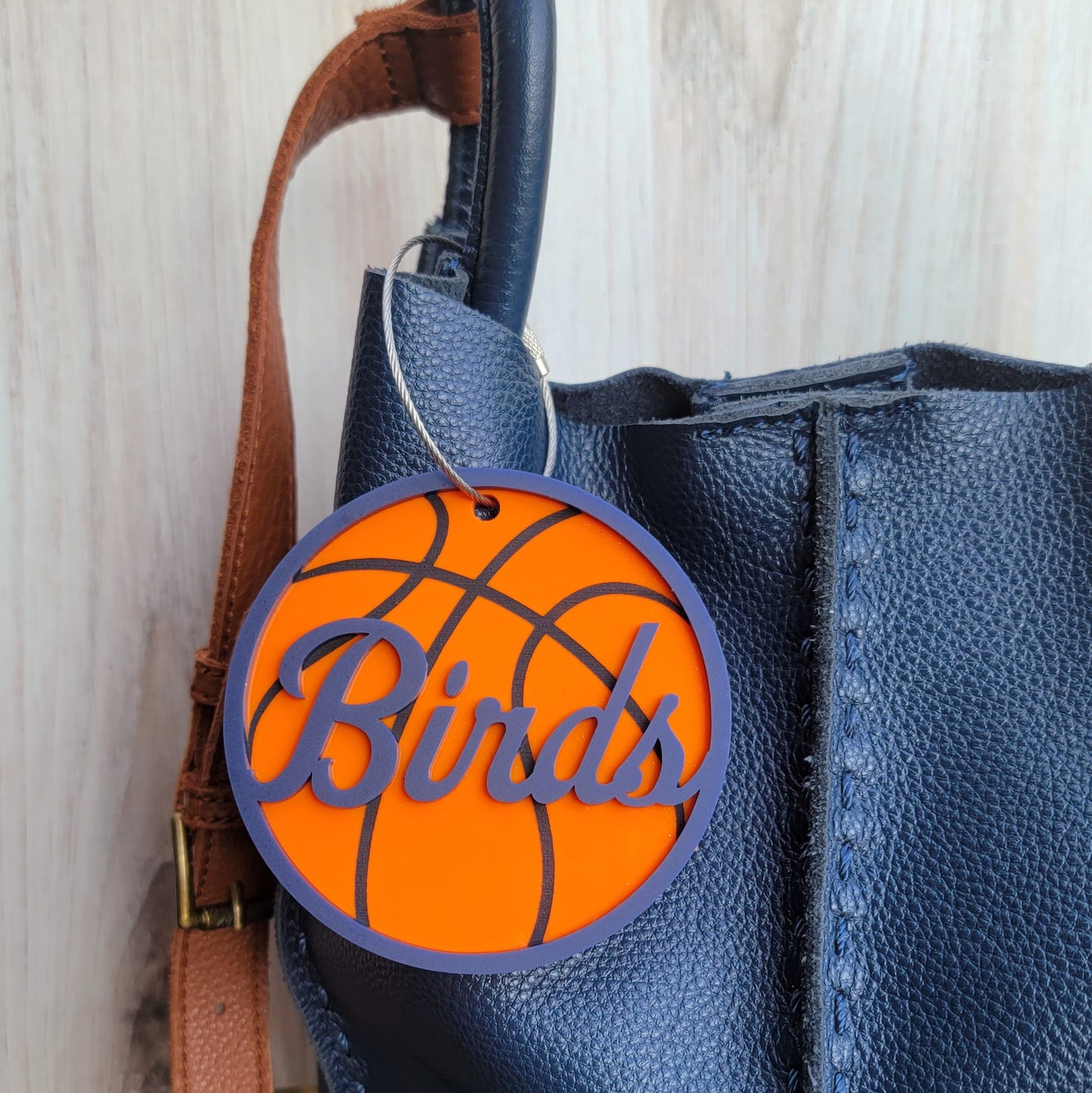 Birds Basketball Bag Tag
