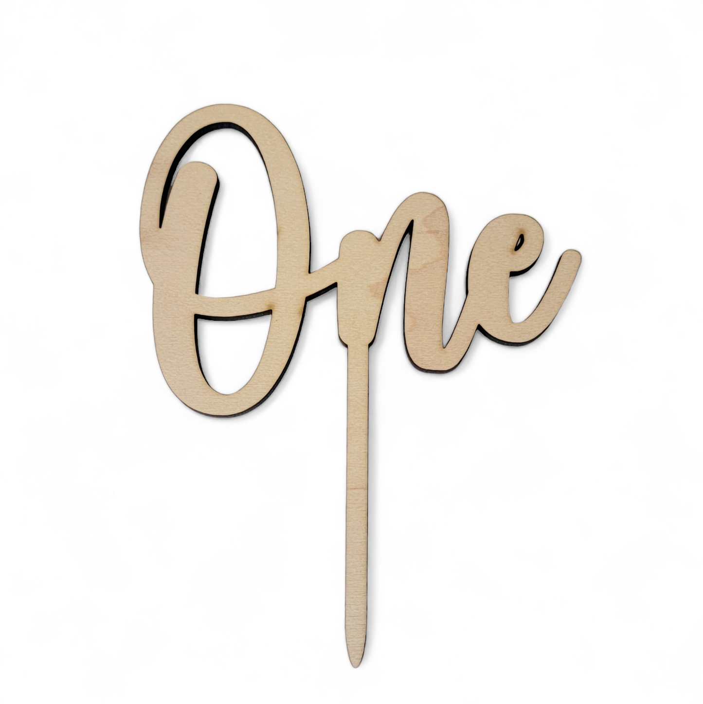 One Script Cake Topper