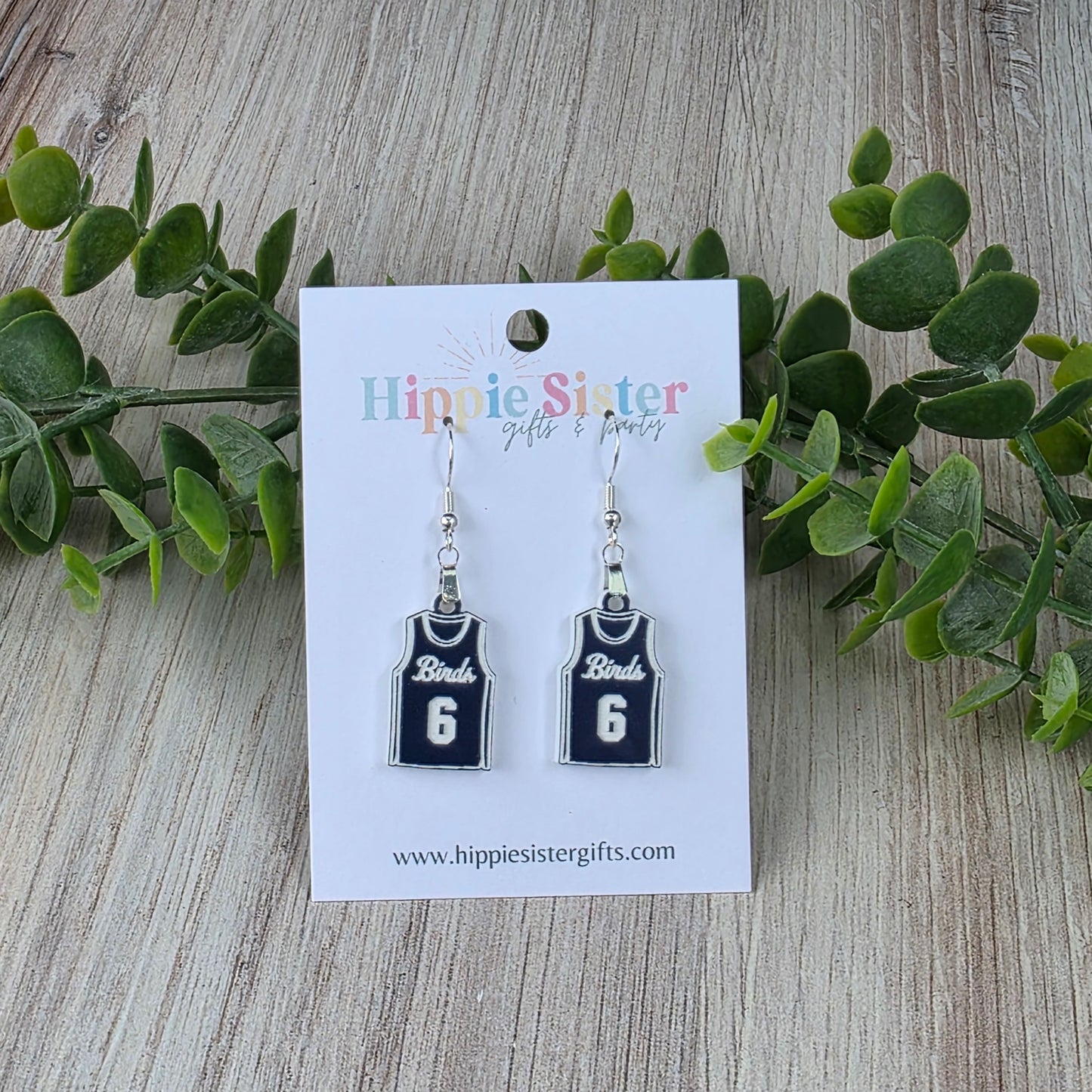 Birds Jersey Dangle Earrings