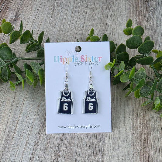 Birds Jersey Dangle Earrings
